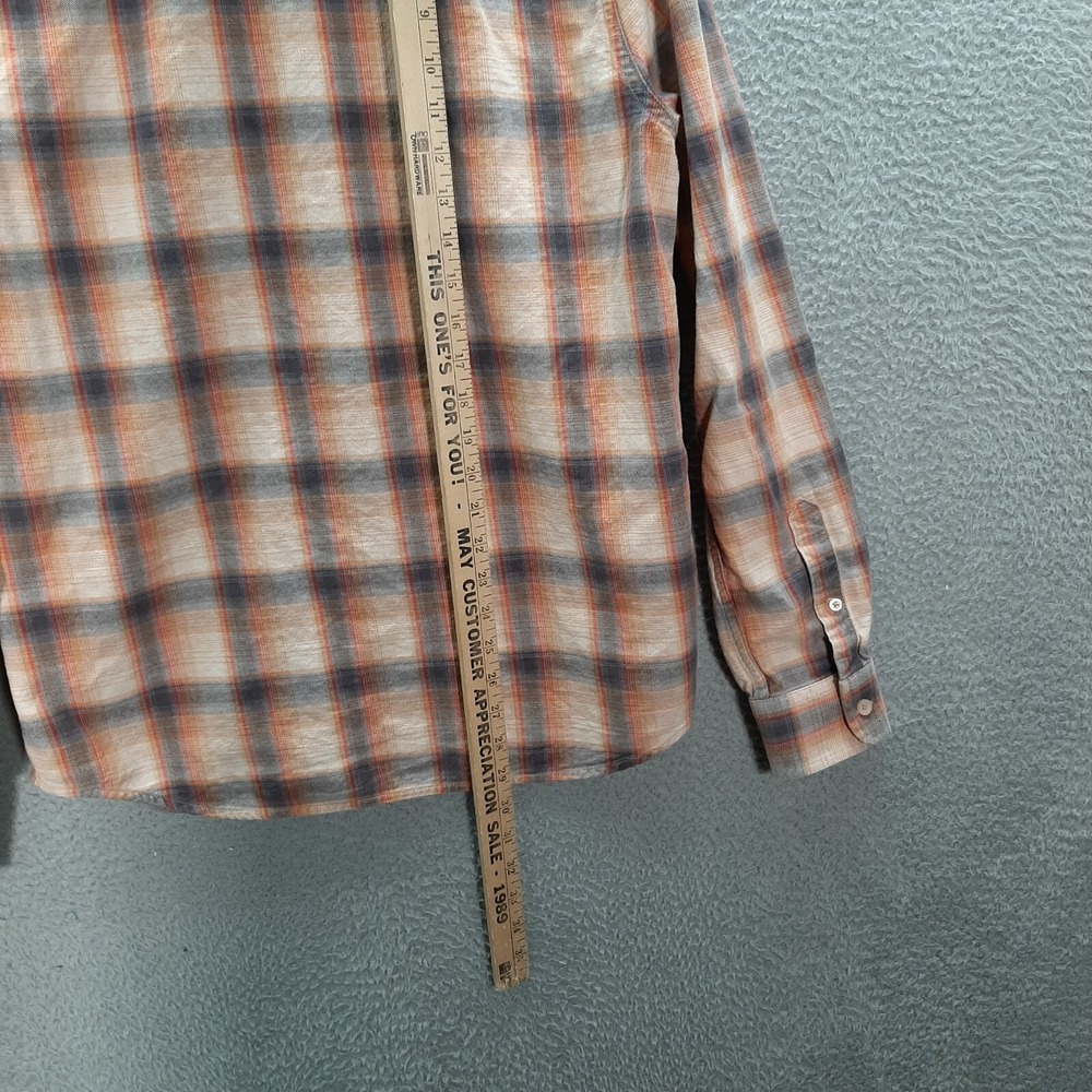 Threads 4 Thought Shirt Adult Medium Multicolor Plaid 100% Organic Cotton Preppy - Picture 4 of 8